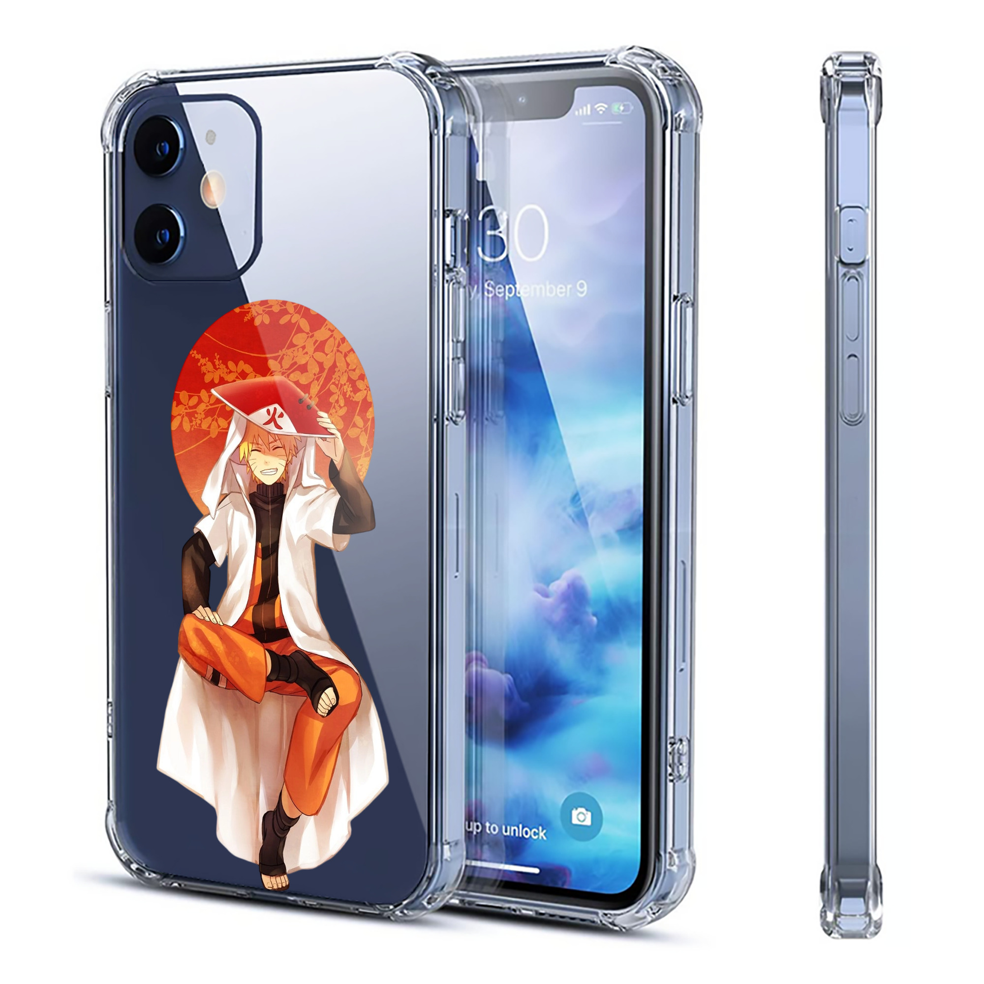 （画像用） NARUTO -ナルト- うずまき ナルト Uzumaki Naruto 【iPhone 12シリーズ対応】透明スマホケース（クリアソフトケース）